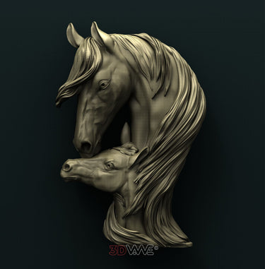 HORSES 3D STL 3DWave